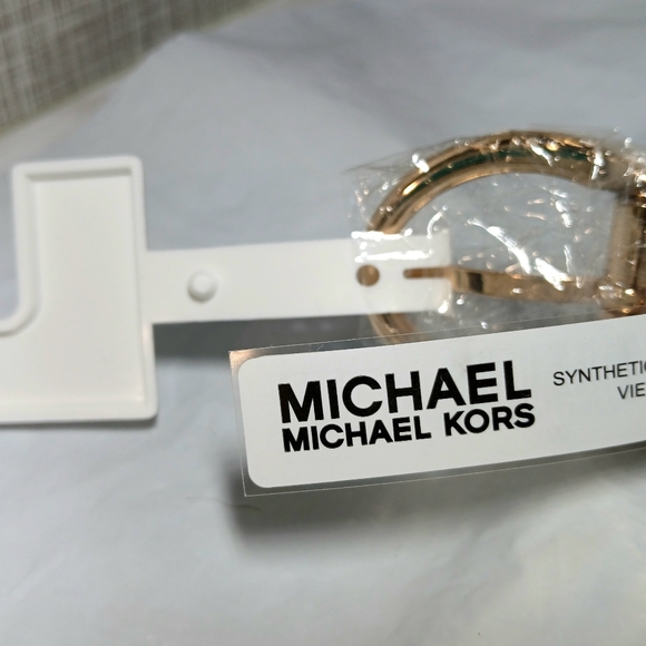 MICHEAL KORS Women's SM Belt REVERSIBLE Gold Twist Buckle MK BRAND-NEW w/tags - Picture 12 of 16